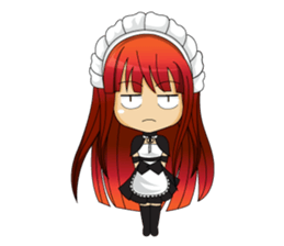 Maid cute girl (v.eng) sticker #8721257
