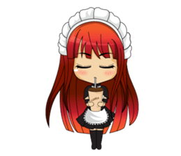 Maid cute girl (v.eng) sticker #8721258
