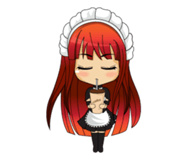 Maid cute girl (v.eng) sticker #8721258