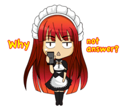Maid cute girl (v.eng) sticker #8721260