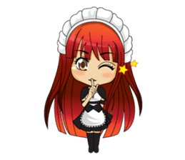 Maid cute girl (v.eng) sticker #8721261