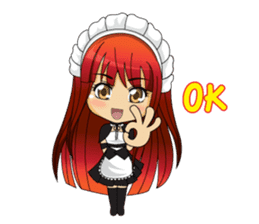 Maid cute girl (v.eng) sticker #8721262