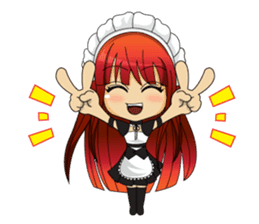 Maid cute girl (v.eng) sticker #8721263