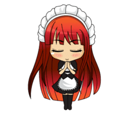 Maid cute girl (v.eng) sticker #8721264