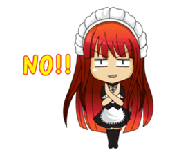 Maid cute girl (v.eng) sticker #8721265