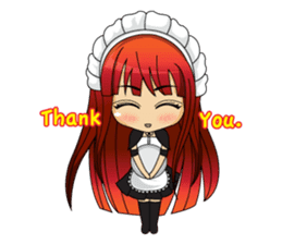 Maid cute girl (v.eng) sticker #8721267
