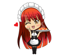 Maid cute girl (v.eng) sticker #8721268