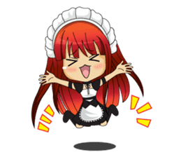 Maid cute girl (v.eng) sticker #8721269