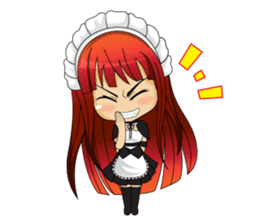 Maid cute girl (v.eng) sticker #8721270