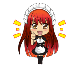 Maid cute girl (v.eng) sticker #8721271