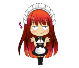 Maid cute girl (v.eng) sticker #8721272