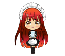 Maid cute girl (v.eng) sticker #8721274