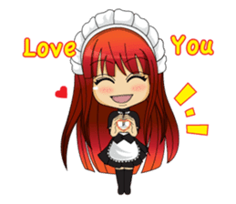 Maid cute girl (v.eng) sticker #8721275
