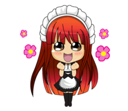 Maid cute girl (v.eng) sticker #8721277