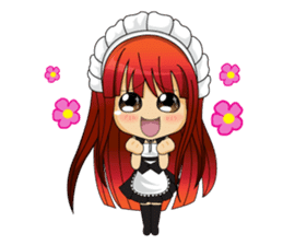 Maid cute girl (v.eng) sticker #8721277