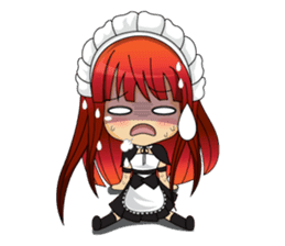 Maid cute girl (v.eng) sticker #8721279