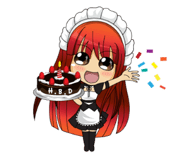 Maid cute girl (v.eng) sticker #8721280