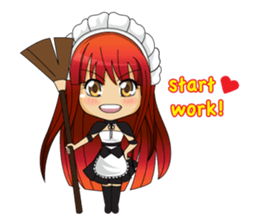 Maid cute girl (v.eng) sticker #8721281