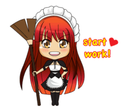Maid cute girl (v.eng) sticker #8721281