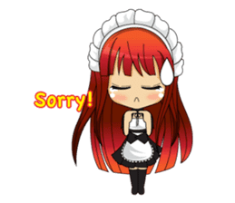 Maid cute girl (v.eng) sticker #8721283
