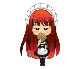 Maid cute girl (v.eng) sticker #8721287