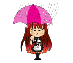 Maid cute girl (v.eng) sticker #8721288