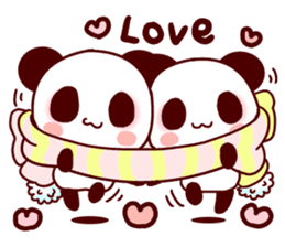 Lover is full of panda! sticker #8721410