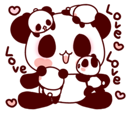 Lover is full of panda! sticker #8721419