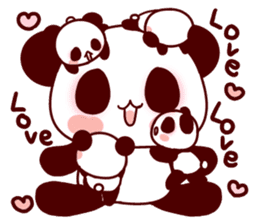 Lover is full of panda! sticker #8721419