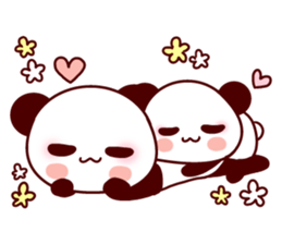 Lover is full of panda! sticker #8721423