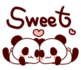 Lover is full of panda! sticker #8721424
