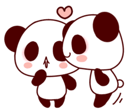 Lover is full of panda! sticker #8721430