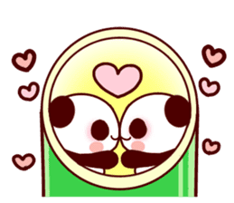 Lover is full of panda! sticker #8721441