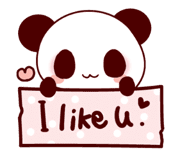 Lover is full of panda! sticker #8721449