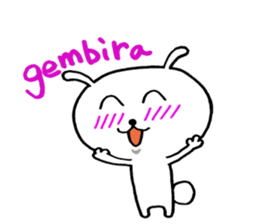 Malaysia rabbit sticker sticker #8721900