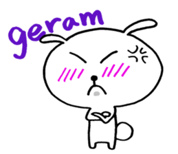 Malaysia rabbit sticker sticker #8721903