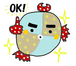 Daily life of colorful fish sticker #8722092