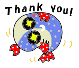 Daily life of colorful fish sticker #8722094