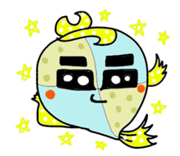 Daily life of colorful fish sticker #8722108