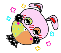 Daily life of colorful fish sticker #8722115