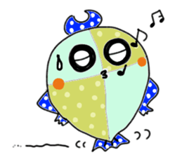 Daily life of colorful fish sticker #8722127