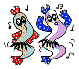 Daily life of colorful fish sticker #8722129