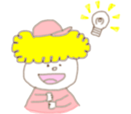 Blond  boy sticker #8722492