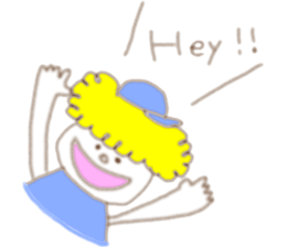 Blond  boy sticker #8722497
