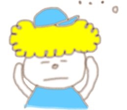 Blond  boy sticker #8722498