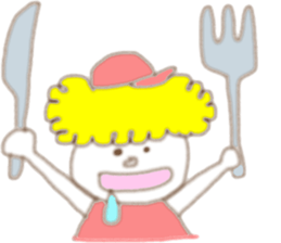 Blond  boy sticker #8722499