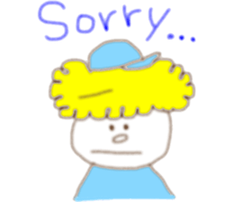 Blond  boy sticker #8722501