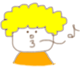 Blond  boy sticker #8722503