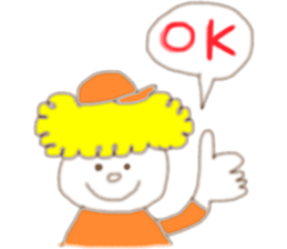 Blond  boy sticker #8722505