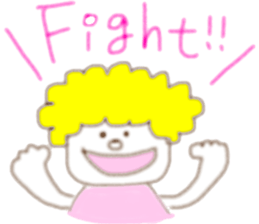 Blond  boy sticker #8722507